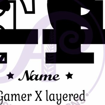 Intra απο ξύλο plywood  Χρώμα wenge 3mm-4mm πάχος - Gamer X Κεφάλαιο μονόγραμμα Γράμμα F Δίασταση 30x20 cm INTRAFABR-124427109 - Image 3