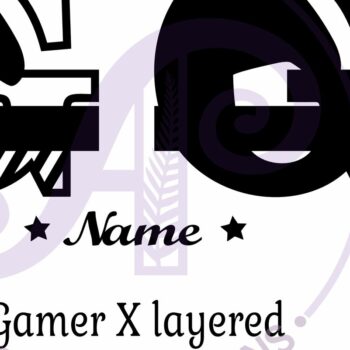 Intra απο ξύλο plywood  Χρώμα wenge 3mm-4mm πάχος - Gamer X κεφαλαίο μονόγραμμα Γράμμα G Δίασταση 30x20 cm INTRAFABR-122492887 - Image 3