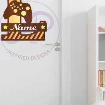 Intra απο ξύλο plywood  Χρώμα wenge 3mm-4mm πάχος - Gamer X κεφαλαίο μονόγραμμα Γράμμα L Δίασταση 30x20 cm INTRAFABR-69889401 - Image 2