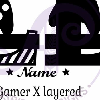 Intra απο ξύλο plywood  Χρώμα wenge 3mm-4mm πάχος - Gamer X κεφαλαίο μονόγραμμα Γράμμα L Δίασταση 30x20 cm INTRAFABR-69889401 - Image 3