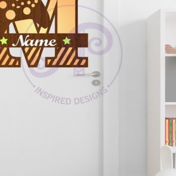 Intra απο ξύλο plywood Χρώμα wenge 3mm-4mm πάχος - Gamer X Κεφάλαιο μονόγραμμα Γράμμα M Δίασταση 30x20 cm INTRAFABR-28081987 - Image 2