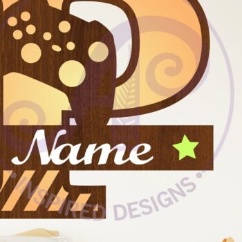 Intra απο ξύλο plywood  Χρώμα wenge 3mm-4mm πάχος - Gamer X κεφαλαίο μονόγραμμα Γράμμα P Δίασταση 30x20 cm INTRAFABR-112013108 - Image 1