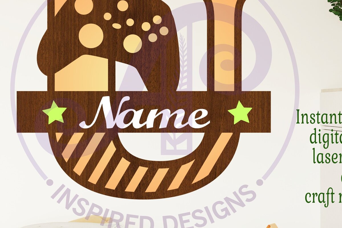 Intra απο ξύλο plywood  Χρώμα wenge 3mm-4mm πάχος - Gamer X Κεφάλαιο μονόγραμμα Letter U Δίασταση 30x20 cm INTRAFABR-112011623