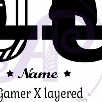 Intra απο ξύλο plywood  Χρώμα wenge 3mm-4mm πάχος - Gamer X Κεφάλαιο μονόγραμμα Letter U Δίασταση 30x20 cm INTRAFABR-112011623 - Image 3