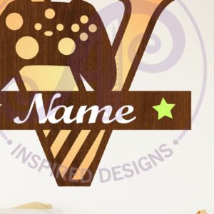 Intra απο ξύλο plywood  Χρώμα wenge 3mm-4mm πάχος - Gamer X κεφαλαίο μονόγραμμα Γράμμα V Δίασταση 30x20 cm INTRAFABR-105469535