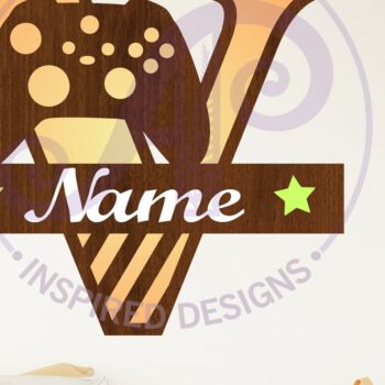 Intra απο ξύλο plywood  Χρώμα wenge 3mm-4mm πάχος - Gamer X κεφαλαίο μονόγραμμα Γράμμα V Δίασταση 30x20 cm INTRAFABR-105469535 - Image 1