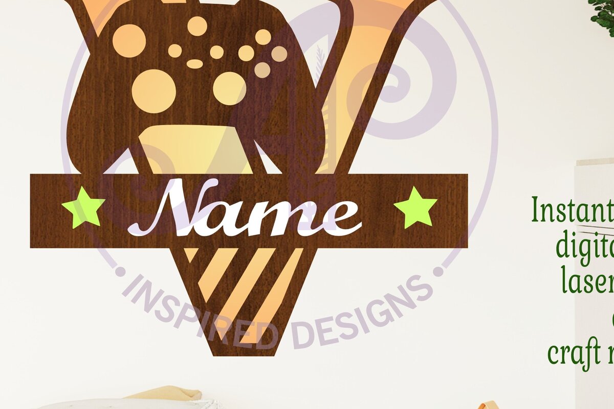 Intra απο ξύλο plywood  Χρώμα wenge 3mm-4mm πάχος - Gamer X κεφαλαίο μονόγραμμα Γράμμα V Δίασταση 30x20 cm INTRAFABR-105469535