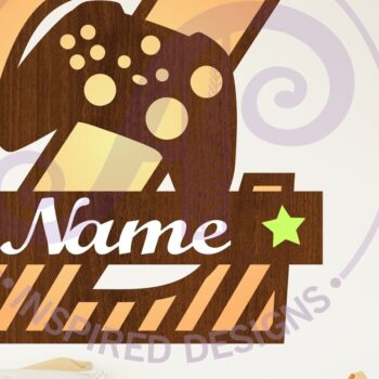 Intra απο ξύλο plywood  Χρώμα wenge 3mm-4mm πάχος - Gamer X κεφαλαίο μονόγραμμα Γράμμα Z Δίασταση 30x20 cm INTRAFABR-65014330 - Image 1