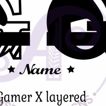 Intra απο ξύλο plywood Χρώμα wenge 3mm-4mm πάχος - Πινακίδα ονόματος πακέτου γραμμάτων μονογράμματος Gamer X Δίασταση 30x20 cm INTRAFABR-65014566 - Image 3