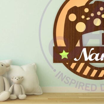 Intra απο ξύλο plywood Χρώμα wenge 3mm-4mm πάχος - Πινακίδα ονόματος πακέτου γραμμάτων μονογράμματος Gamer X Δίασταση 30x20 cm INTRAFABR-65014566 - Image 4