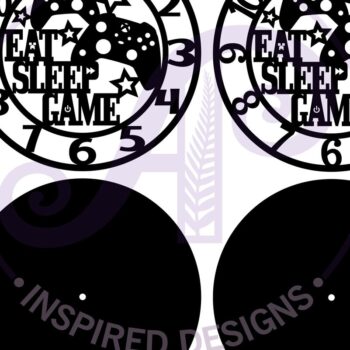 Intra απο ξύλο plywood  Χρώμα wenge 3mm-4mm πάχος - Gamer X Ρολόι τοίχου Files, Δίασταση 30x20 cm INTRAFABR-65014944 - Image 3