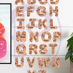 Intra απο ξύλο plywood  Χρώμα wenge 3mm-4mm πάχος - Μπρελόκ με σχέδια για γράμματα με θέμα το παιχνίδι Δίασταση 4x4 cm INTRAFABR-65105002