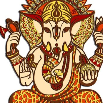 Intra απο ξύλο plywood  Χρώμα wenge 3mm-4mm πάχος - GANESHA για ή κοπή χαρτιού Δίασταση 14x18 cm INTRAFABR-67910274 - Image 6