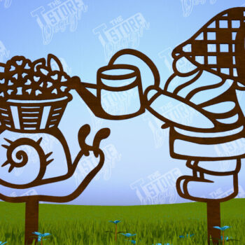 Intra απο ξύλο plywood  Χρώμα wenge 3mm-4mm πάχος - Δέσμη κοπής με λέιζερ διακόσμησης κήπου Gnome Δίασταση 20x20 cm INTRAFABR-68720687 - Image 3