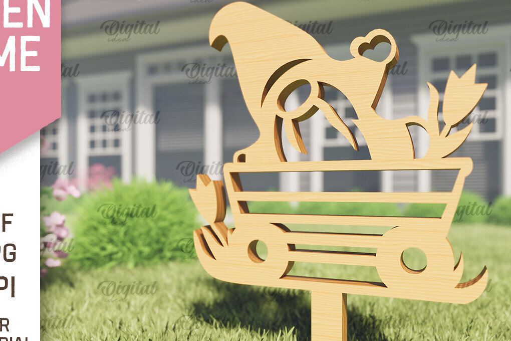 Intra απο ξύλο plywood  Χρώμα wenge 3mm-4mm πάχος - Garden Gnome. Πασσάλων Κήπου Δίασταση 30x20 cm INTRAFABR-88832548