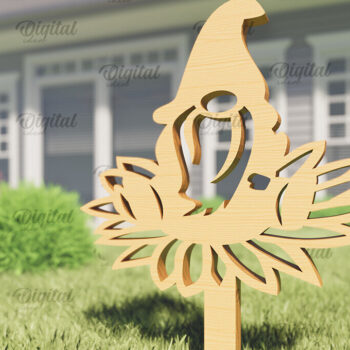 Intra απο ξύλο plywood  Χρώμα wenge 3mm-4mm πάχος - Garden Gnome. Πασσάλων Κήπου Δίασταση 30x20 cm INTRAFABR-88287044 - Image 1