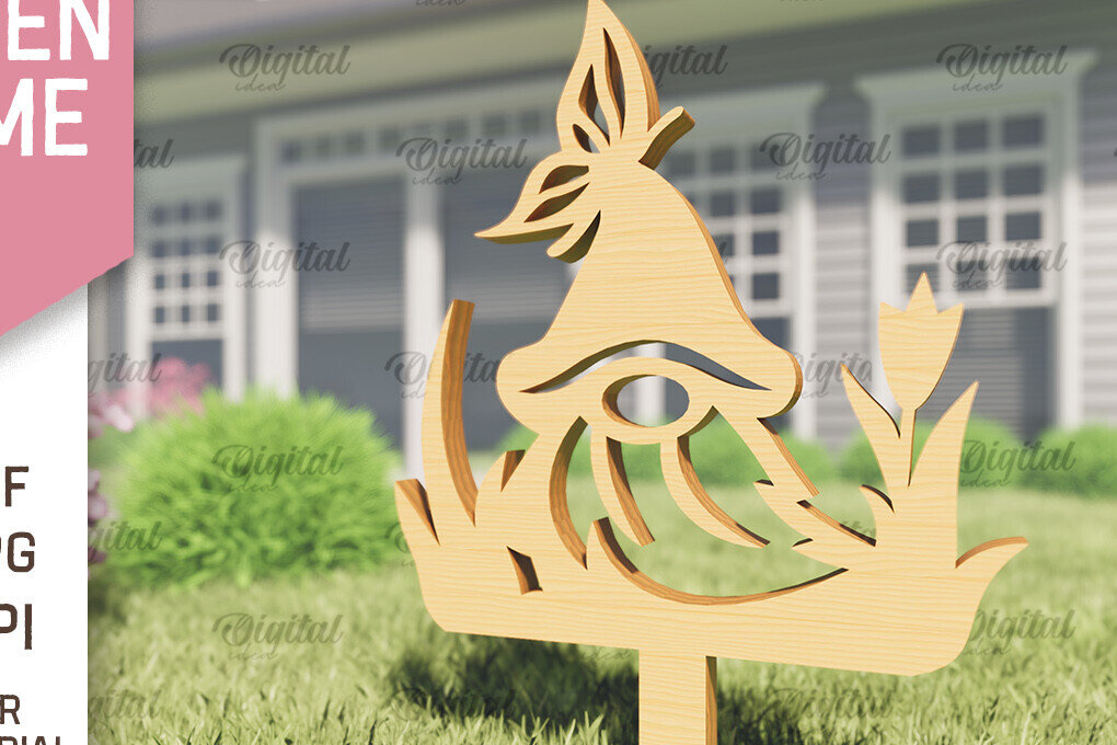 Intra απο ξύλο plywood  Χρώμα wenge 3mm-4mm πάχος - Garden Gnome. Πασσάλων Κήπου Δίασταση 30x20 cm INTRAFABR-88832361