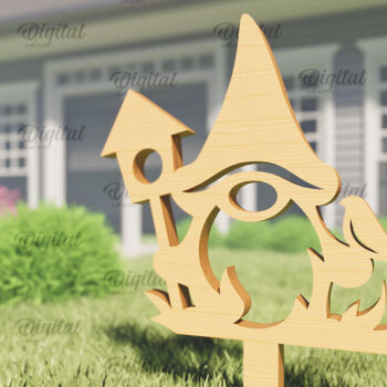 Intra απο ξύλο plywood  Χρώμα wenge 3mm-4mm πάχος - Garden Gnome. Πασσάλων Κήπου Δίασταση 30x20 cm INTRAFABR-88286786 - Image 1