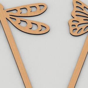 Intra απο ξύλο plywood  Χρώμα wenge 3mm-4mm πάχος - Μαρκαδόροι κήπου Ετικέτα φυτών πασσάλων κήπου Δίασταση 30x20 cm INTRAFABR-28109090