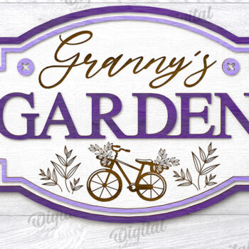 Intra απο ξύλο plywood Χρώμα wenge 3mm-4mm πάχος - πινακίδα κήπου. Σημάδι γιαγιάς Δίασταση 30x20 cm INTRAFABR-68043236 - Image 1