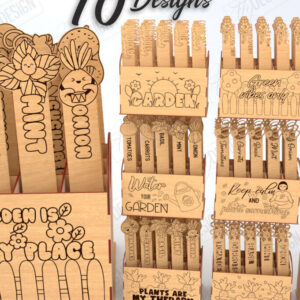 Intra απο ξύλο plywood  Χρώμα wenge 3mm-4mm πάχος - Σετ πασσάλων κήπου Πακέτο κοπής με λέιζερ | CNC Δίασταση 20x20 cm INTRAFABR-93548144