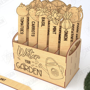 Intra απο ξύλο plywood Χρώμα wenge 3mm-4mm πάχος - Σετ πασσάλων κήπου Πακέτο κοπής με λέιζερ | CNC Δίασταση 20x20 cm INTRAFABR-93548144 - Image 7