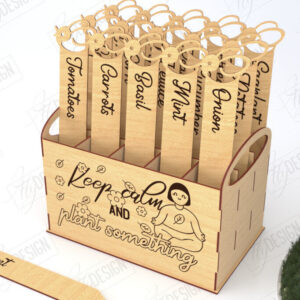 Intra απο ξύλο plywood  Χρώμα wenge 3mm-4mm πάχος - Σετ πασσάλων κήπου Κοπή λέιζερ|Μαρκαδόρος φυτών Δίασταση 20x20 cm INTRAFABR-115879318