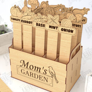 Intra απο ξύλο plywood  Χρώμα wenge 3mm-4mm πάχος - Σετ πασσάλων κήπου | Δείκτης φυτών | CNC Δίασταση 20x20 cm INTRAFABR-119208384