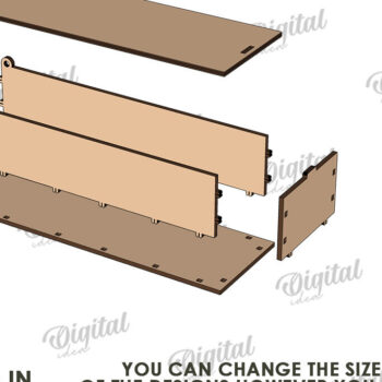 Intra απο ξύλο plywood Χρώμα wenge 3mm-4mm πάχος - Πασσάλους κήπου με Box Δίασταση 30x20 cm INTRAFABR-119716120 - Image 3