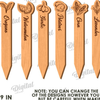 Intra απο ξύλο plywood  Χρώμα wenge 3mm-4mm πάχος - Garden Stakes with Boxes Bundle Lasercut Δίασταση 30x20 cm INTRAFABR-123641539 - Image 5