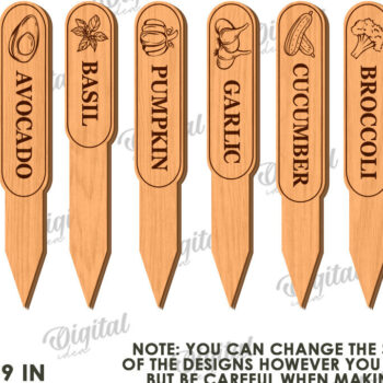 Intra απο ξύλο plywood  Χρώμα wenge 3mm-4mm πάχος - Garden Stakes with Boxes Bundle Lasercut Δίασταση 30x20 cm INTRAFABR-123641539 - Image 7