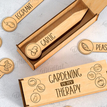 Intra απο ξύλο plywood  Χρώμα wenge 3mm-4mm πάχος - Garden Stakes with Boxes Bundle Lasercut Δίασταση 30x20 cm INTRAFABR-123641539 - Image 11