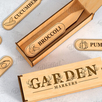 Intra απο ξύλο plywood  Χρώμα wenge 3mm-4mm πάχος - Garden Stakes with Boxes Bundle Lasercut Δίασταση 30x20 cm INTRAFABR-123641539 - Image 13