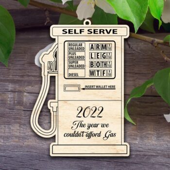 Intra απο ξύλο plywood Χρώμα wenge 3mm-4mm πάχος - Χριστουγεννιάτικο στολίδι αντλίας αερίου Δίασταση 6x6 cm INTRAFABR-120588444 - Image 1