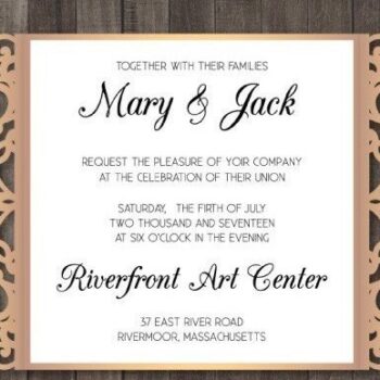 Intra απο ξύλο plywood  Χρώμα wenge 3mm-4mm πάχος - κοπής Προσκλητηρίου Γάμου Gate Δίασταση 7x5 cm INTRAFABR-119418433 - Image 1