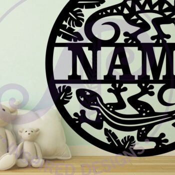 Intra απο ξύλο plywood  Χρώμα wenge 3mm-4mm πάχος - Gecko Wall Personalized Sign Laser Δίασταση 30x20 cm INTRAFABR-114929101 - Image 2