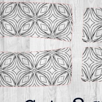 Intra απο ξύλο plywood  Χρώμα wenge 3mm-4mm πάχος - Geo Diamond Hair Clip Topper Δίασταση 30x20 cm INTRAFABR-87676556 - Image 1