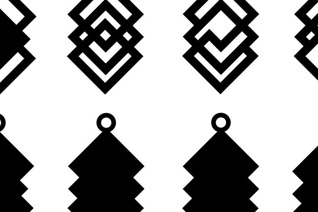 Intra απο ξύλο plywood  Χρώμα wenge 3mm-4mm πάχος - Γεωμετρικό Σκουλαρίκι Πολύγωνο Τρίγωνο Δίασταση 3x3 cm INTRAFABR-72444956