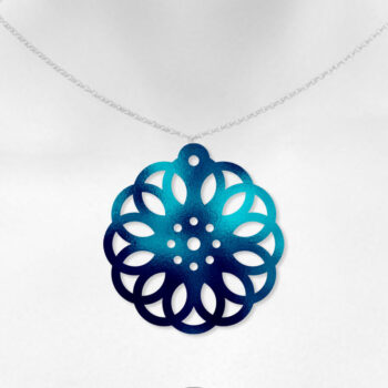 Intra απο ξύλο plywood  Χρώμα wenge 3mm-4mm πάχος - κομμένο γεωμετρικά σκουλαρίκια Δίασταση 3x3 cm INTRAFABR-72445026 - Image 3