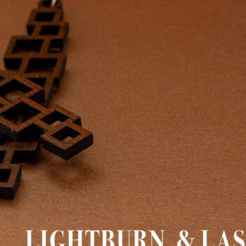 Intra απο ξύλο plywood  Χρώμα wenge 3mm-4mm πάχος - γεωμετρικών σκουλαρίκια για κόφτη λέιζερ Δίασταση 3x3 cm INTRAFABR-72445045 - Image 4