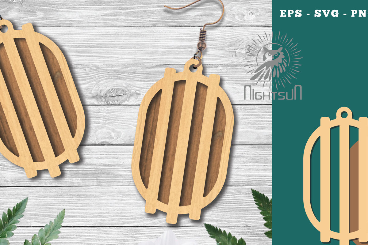 Intra απο ξύλο plywood  Χρώμα wenge 3mm-4mm πάχος - Γεωμετρικά σκουλαρίκια 2 Δίασταση 3x3 cm INTRAFABR-72445995