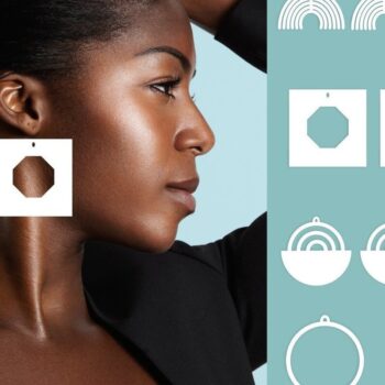 Intra απο ξύλο plywood Χρώμα wenge 3mm-4mm πάχος - Γεωμετρικά Σκουλαρίκια Πακέτο Δίασταση 5x6 cm INTRAFABR-38435899 - Image 6