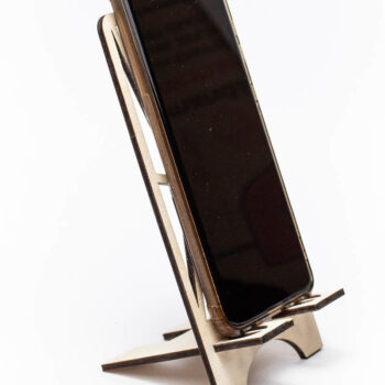 Intra απο ξύλο plywood  Χρώμα wenge 3mm-4mm πάχος - Γεωμετρική βάση τηλεφώνου Δίασταση 20x20 cm INTRAFABR-109298767 - Image 4