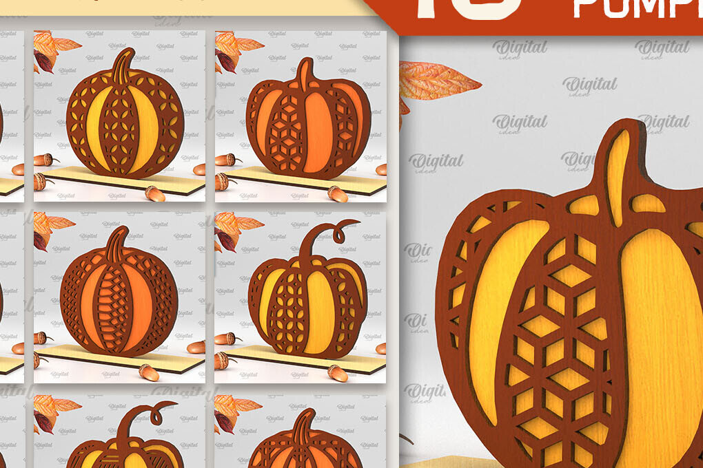 Intra απο ξύλο plywood  Χρώμα wenge 3mm-4mm πάχος - Δέσμη κοπής με λέιζερ γεωμετρικών κολοκύθες Δίασταση 15x15 cm INTRAFABR-98183247