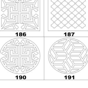 Intra απο ξύλο plywood  Χρώμα wenge 3mm-4mm πάχος - Γεωμετρικό Διακοσμητικό Χωρίσμα Τέχνης Τοίχων Δίασταση 20x20 cm INTRAFABR-98183101