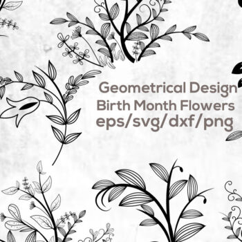 Intra απο ξύλο plywood  Χρώμα wenge 3mm-4mm πάχος - Γεωμετρικό σχέδιο λουλούδια μήνα γέννησης Δίασταση 30x20 cm INTRAFABR-78945103 - Image 1