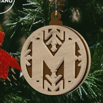 Intra απο ξύλο plywood  Χρώμα wenge 3mm-4mm πάχος - Πολυεπίπεδη διακόσμηση σπιτιού γερμανικού αλφαβήτου Δίασταση 5x4 cm INTRAFABR-76969682 - Image 6