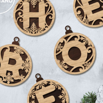 Intra απο ξύλο plywood  Χρώμα wenge 3mm-4mm πάχος - Πολυεπίπεδη διακόσμηση σπιτιού γερμανικού αλφαβήτου Δίασταση 5x4 cm INTRAFABR-76969682 - Image 10