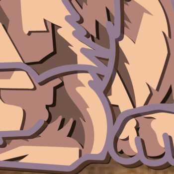 Intra απο ξύλο plywood  Χρώμα wenge 3mm-4mm πάχος - German Shepherd Multilayer /Vector Δίασταση 30x20 cm INTRAFABR-76974588 - Image 5