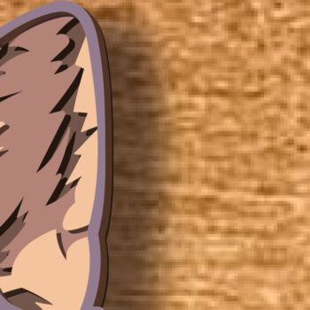 Intra απο ξύλο plywood  Χρώμα wenge 3mm-4mm πάχος - German Shepherd Multilayer /Vector Δίασταση 30x20 cm INTRAFABR-76974588 - Image 6